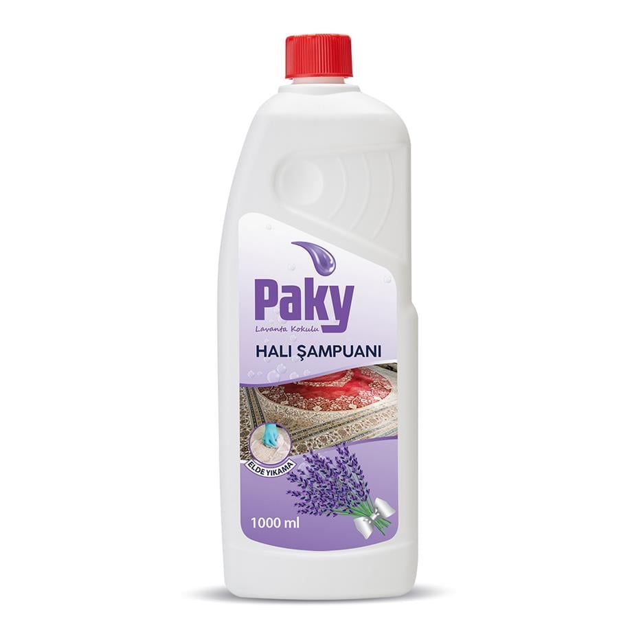PAKY Lavanta Halı Şampuanı 1000 ml – Ferah Lavanta Kokulu Derin Temizlik ve Parlaklık