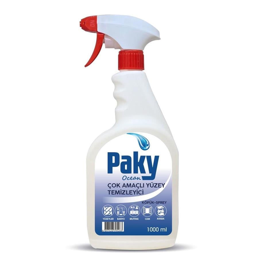 PAKY Ocean Çok Amaçlı Yüzey Temizleyici 1000 ml – Güçlü Kir ve Yağ Sökücü, Tüm Sert Yüzeyler İçin