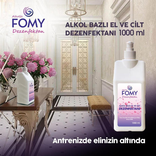 FOMY Alkollü El ve Cilt Dezenfektanı 5 L – Virüs ve Bakterilere Karşı %99,9 Etkili