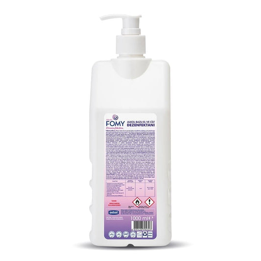 FOMY Alkollü El ve Cilt Dezenfektanı 1000 ml – Virüs ve Bakterilere Karşı %99,9 Etkili