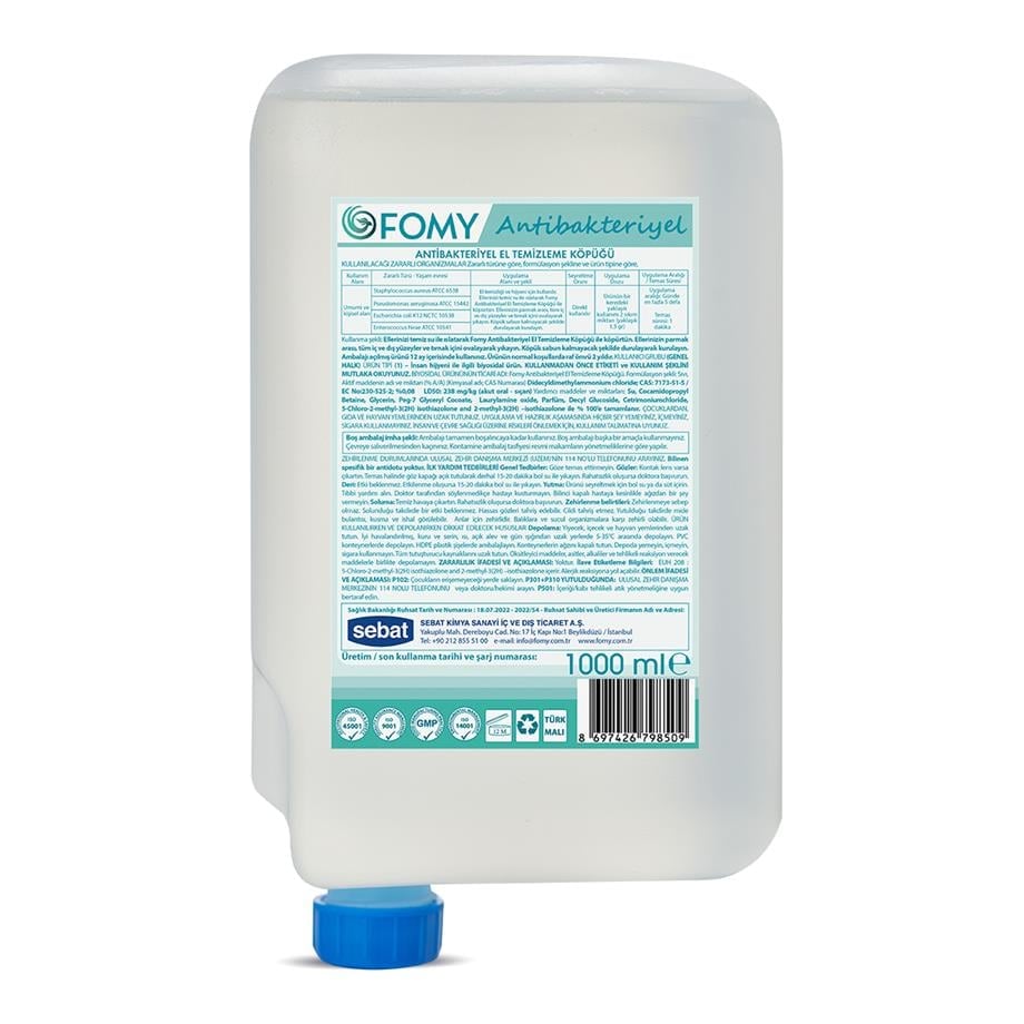 FOMY Antibakteriyel Köpük Sabun 1000 ml
