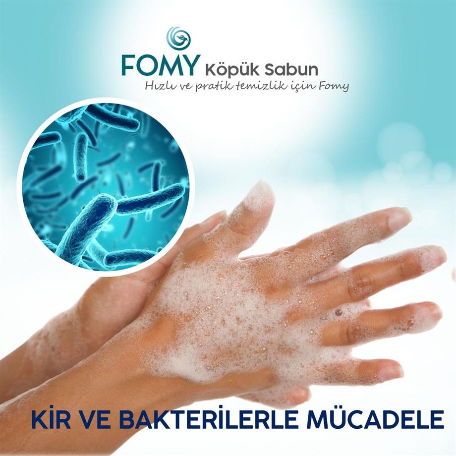 FOMY Antibakteriyel Köpük Sabun 300 ml 4’lü Set | pH 5.5 | Etkili ve Nazik Temizlik