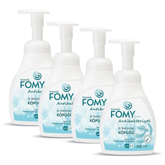 FOMY Antibakteriyel Köpük Sabun 300 ml 4’lü Set | pH 5.5 | Etkili ve Nazik Temizlik