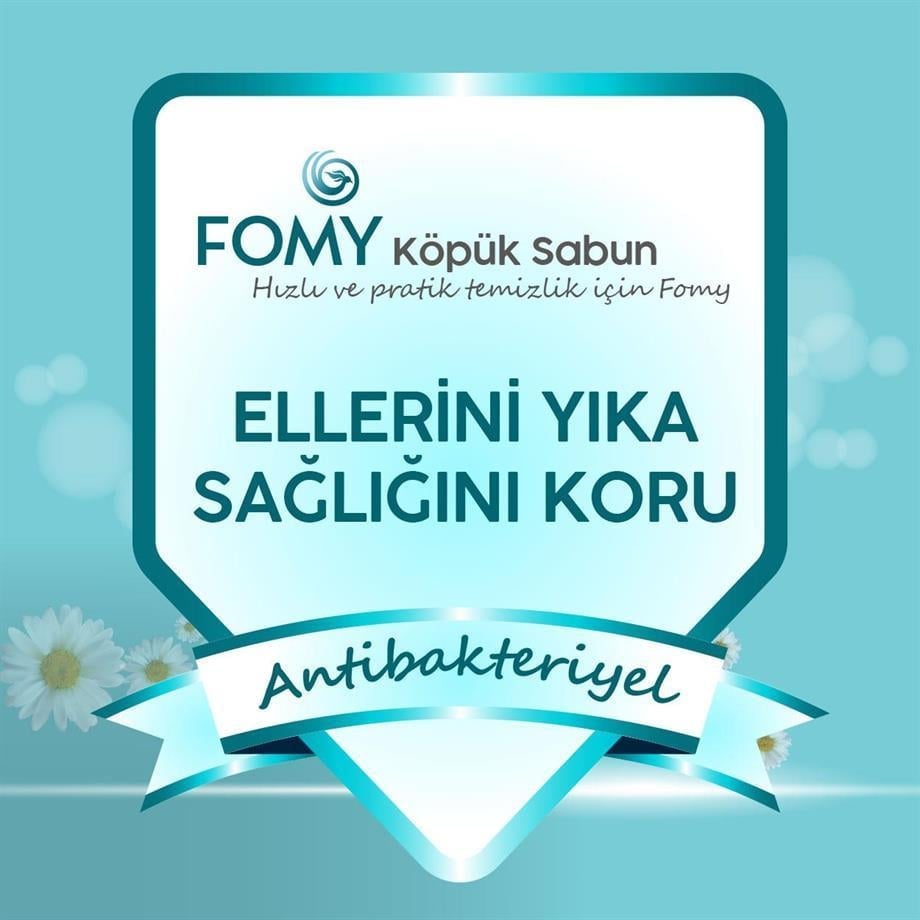 FOMY Antibakteriyel Köpük Sabun Ankastre 1000 ml x 12’li Koli | SLES, Triklosan, Paraben İçermez | Hijyenik Kartuşlu Dispenser