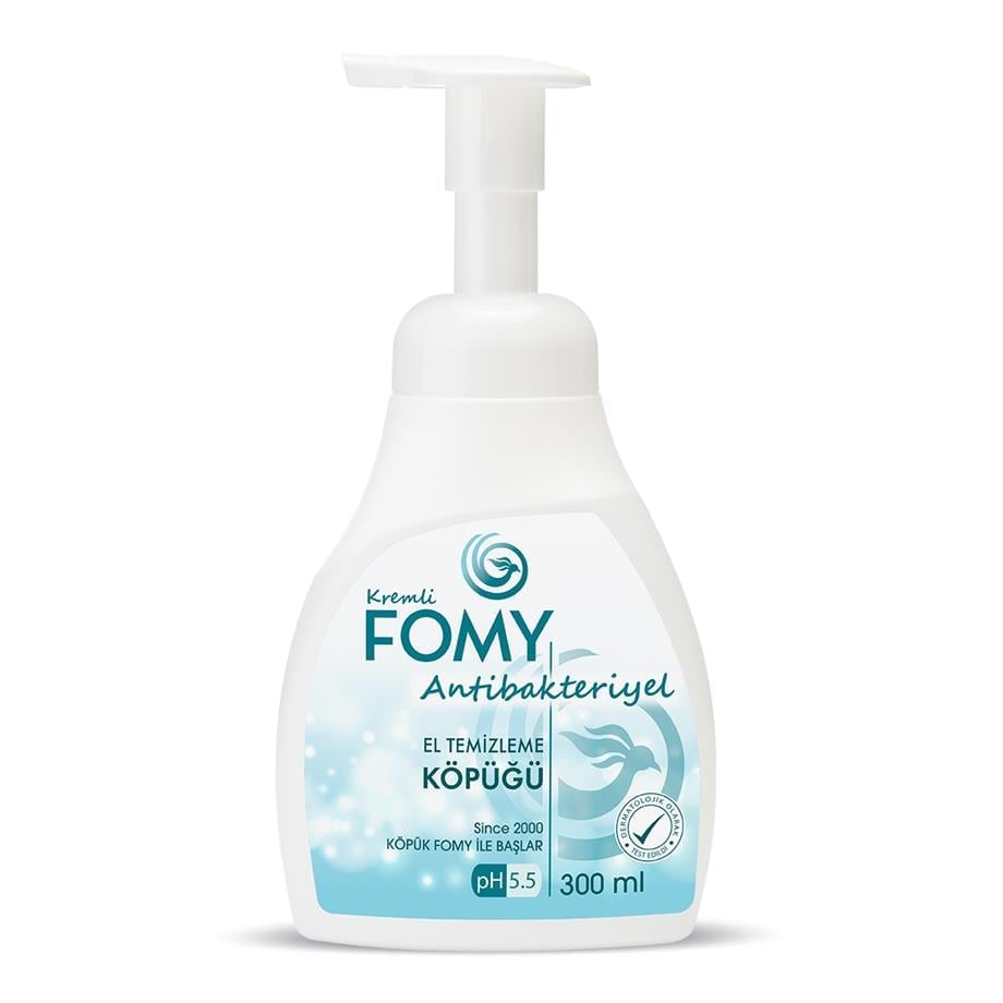 FOMY Antibakteriyel Köpük Sabun 300 ml | pH 5.5 | El, Yüz ve Vücut İçin Etkili Temizlik