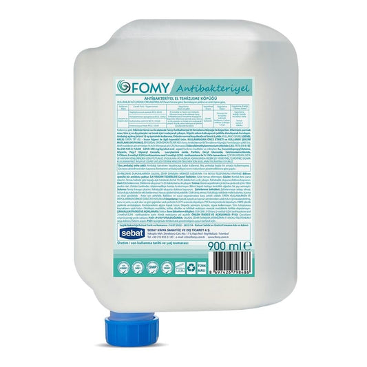 FOMY Antibakteriyel Köpük Sabun 900 ml | Hijyenik Kartuşlu, pH 5.5 Cilt Dostu Formül