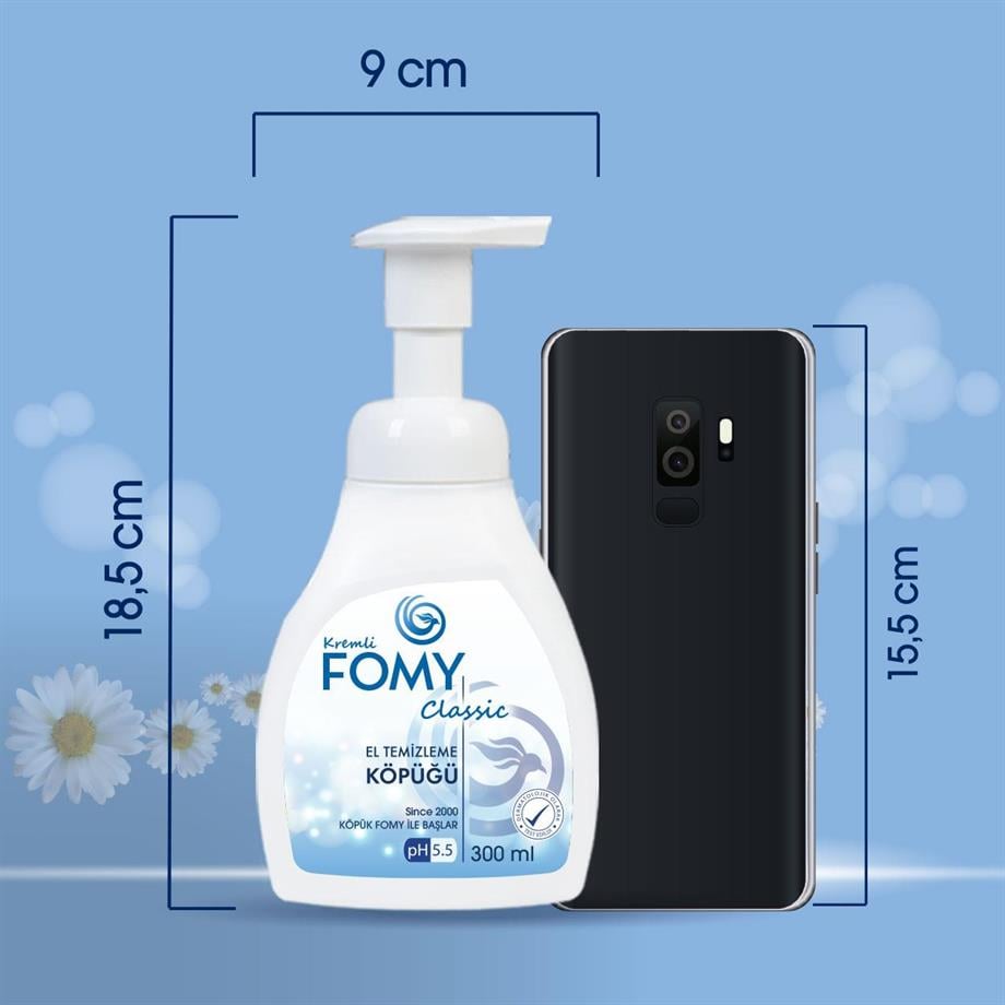 FOMY Classic Köpük Sabun 300 ml 4’lü Set | pH 5.5 | Yumuşak ve Etkili Temizlik
