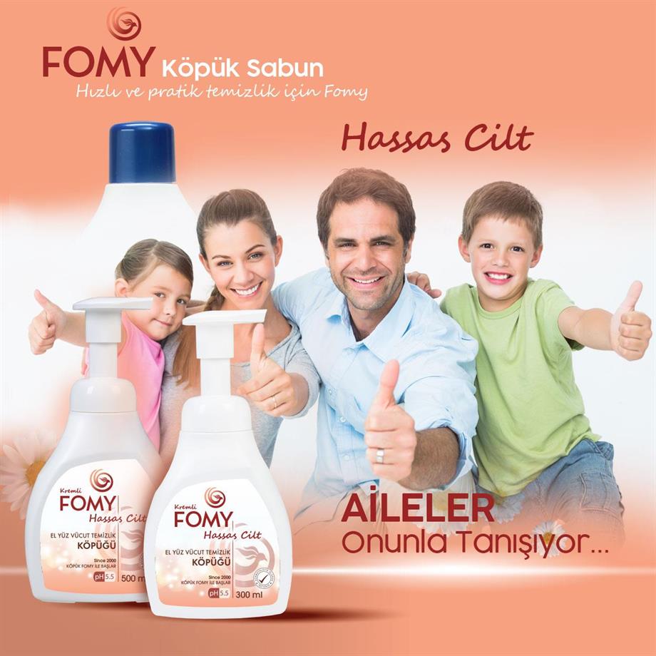 FOMY Hassas Cilt Köpük Sabun Seti 1800+300 ml | pH 5.5 | SLES, Triklosan ve Paraben İçermez