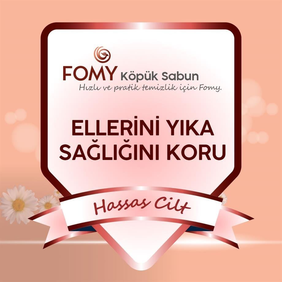 FOMY Hassas Cilt Köpük Sabun El, Yüz ve Vücut – Ankastre 1000 ml (12’li Koli)