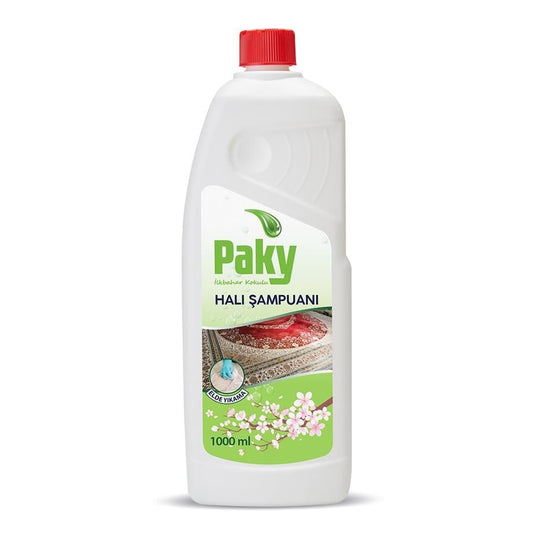 PAKY İlkbahar Halı Şampuanı 1000 ml – Parlak ve Hijyenik Halılar İçin Konsantre Temizlik